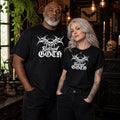 Retired Goth Retro T-Shirt Skater Biker  Punk Y2K Black Size Large Boho