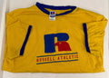 Vintage Blank Yellow Russell Athletic Pocket Shirt Mens L Crewneck USA 90s Tee