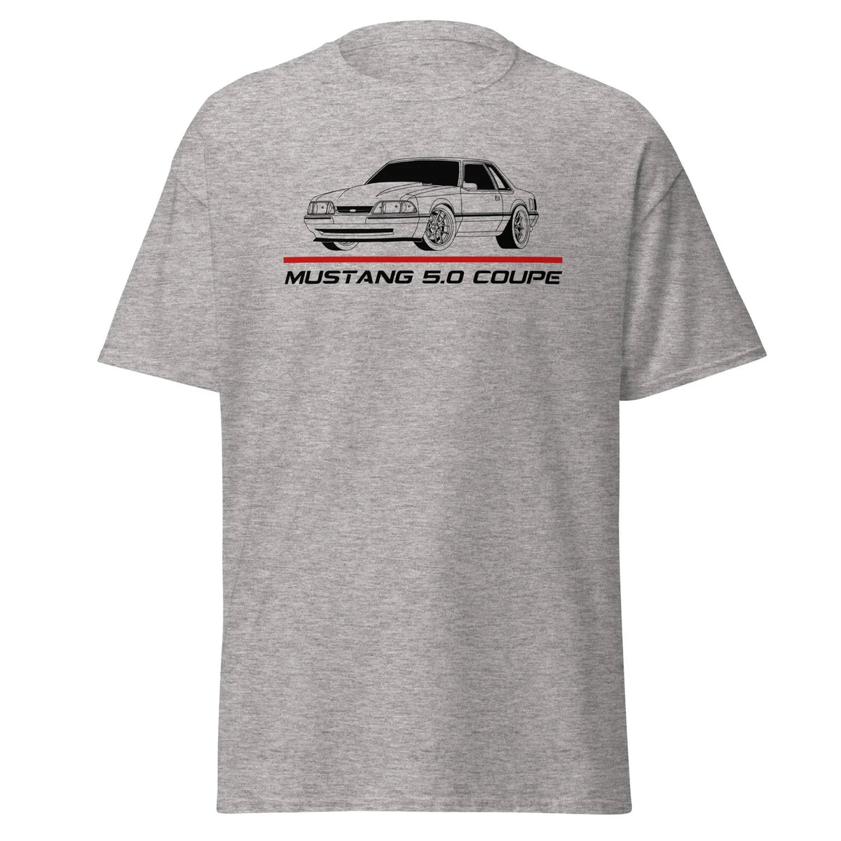 Mustang 5.0 Coupe Pushrod Foxbody Street Racing Style Graphic T-Shirt Gift