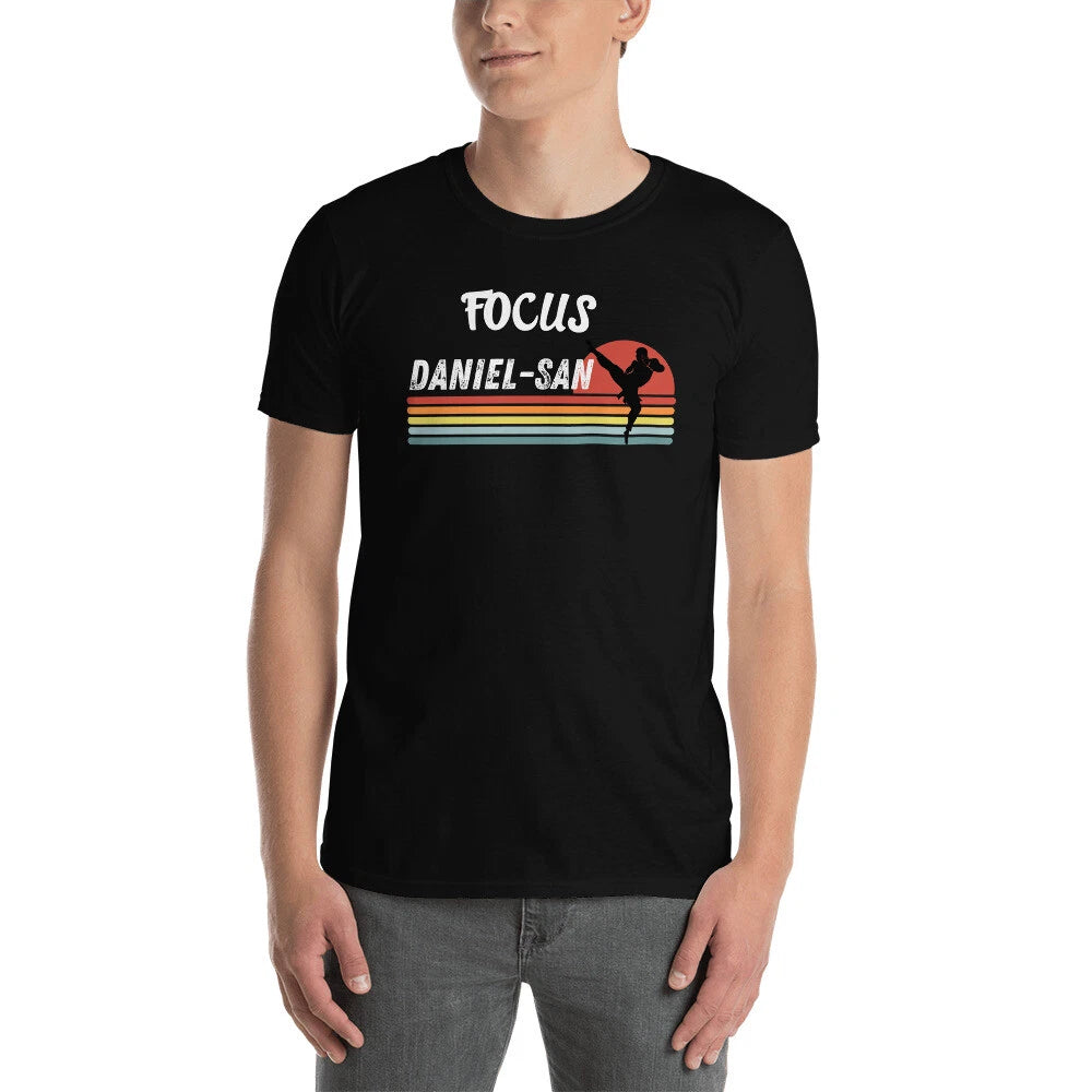 Funny 80's retro design based on the beloved movie Focus Daniel-San