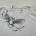 Carhartt Graphic Tshirt Distressed Thrashed White Women XXL Stains Skater Grunge