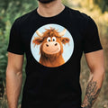 Mens Funny Highland Cow Print Cotton T-Shirt Size XS to 5XL