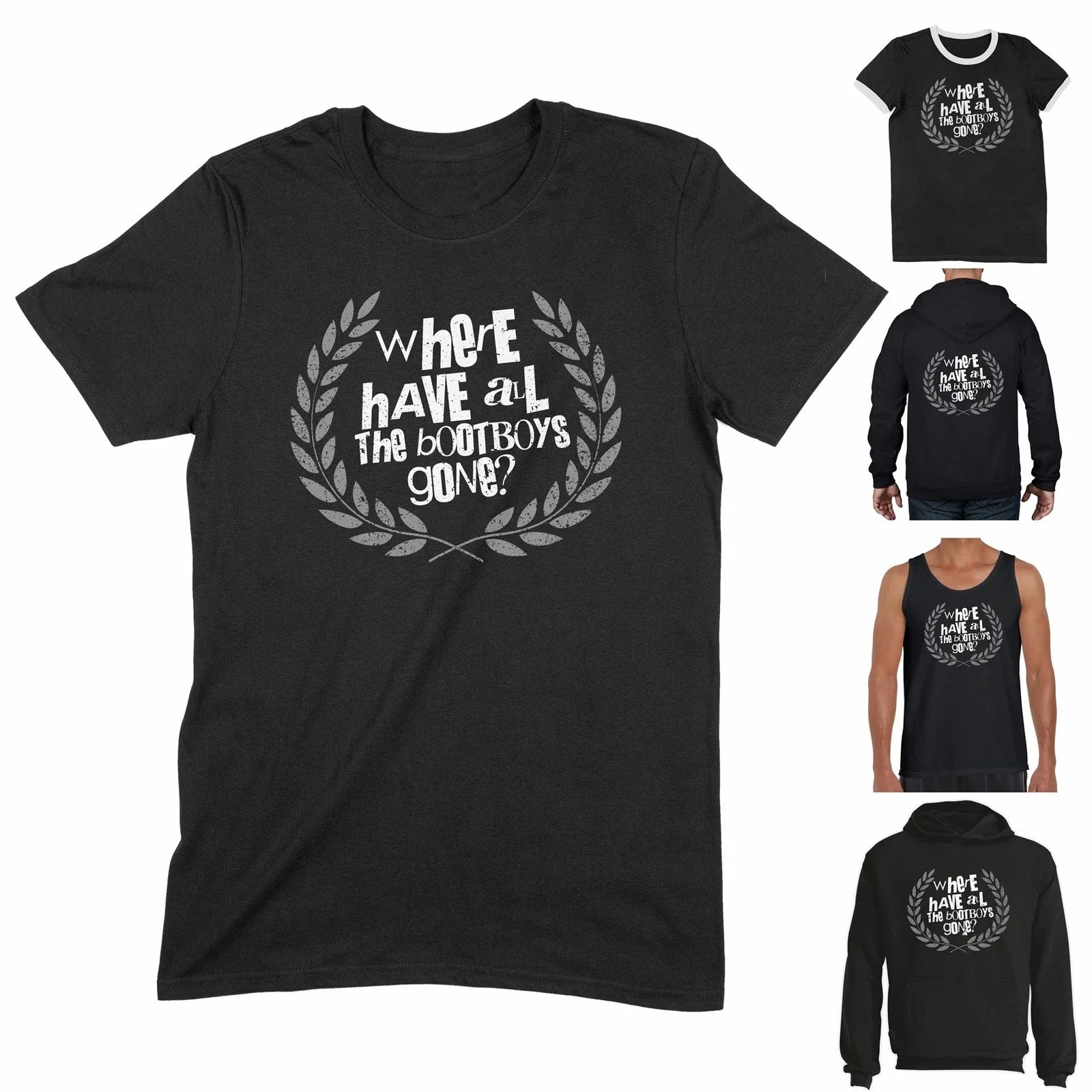 Where Have All The Bootboys Gone T Shirt - Skinhead Punk Slaughter and The Dogs