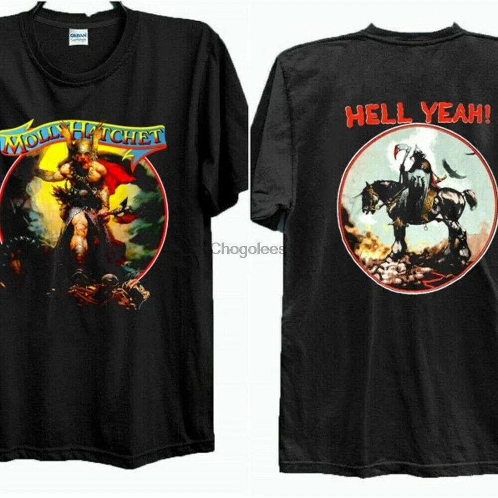 Molly Hatchet 1988 Hell Yeah Concert Tour T Shirt Vtg Style Concert Tour T Shirt