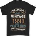 Premium Vintage 36th Birthday 1990 Mens T-Shirt 100% Cotton