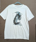 Wrangler Shirt XL White Biker Graphic Logo Motorcycle Pop Art Style Hippie NWT