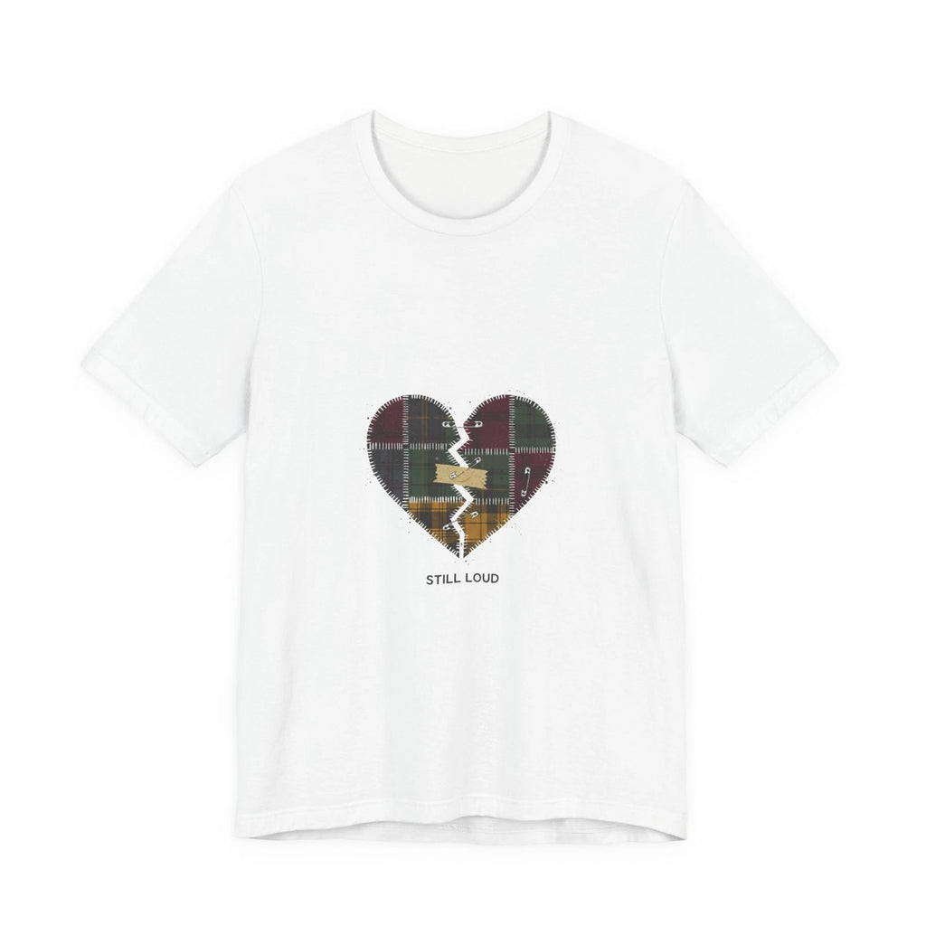 Plaid Broken Heart Tee | grunge shirt, 90s rock revival