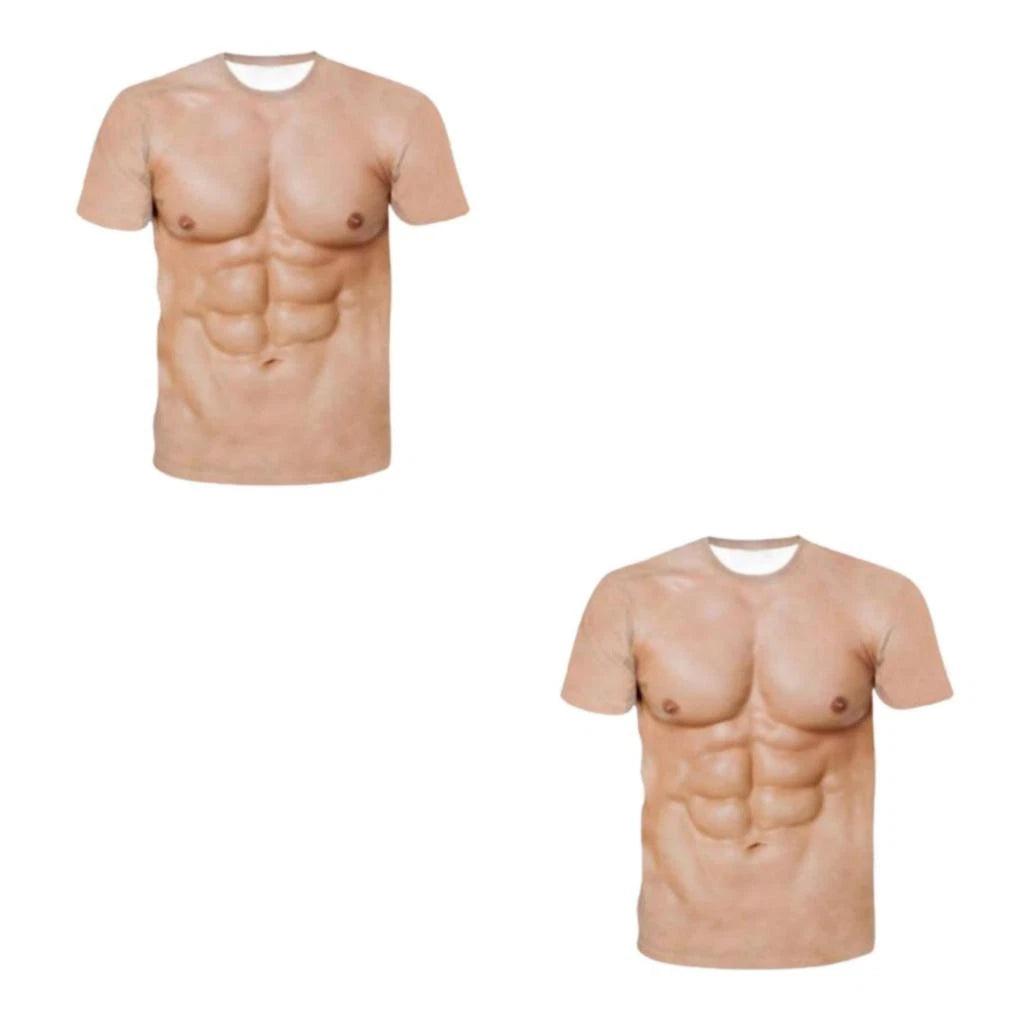 1/2/3 Mens Christmas Halloween 3D Graphic Printed Muscle T-shirt Trendy and
