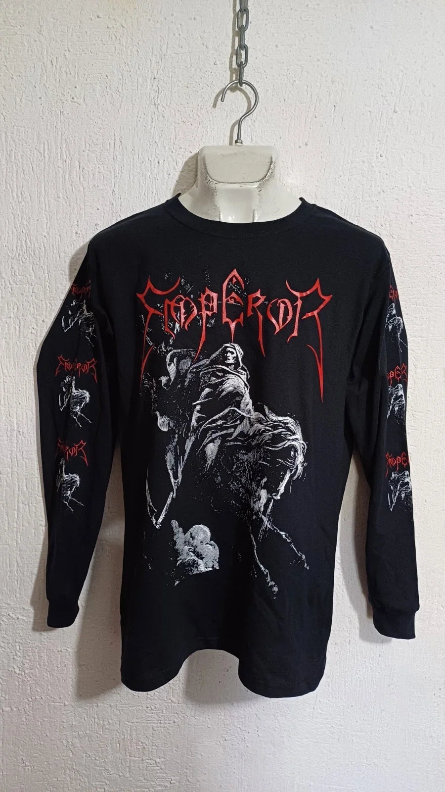 Emperor wrath tyrant long sleeve shirt black metal mayhem watain darkthrone