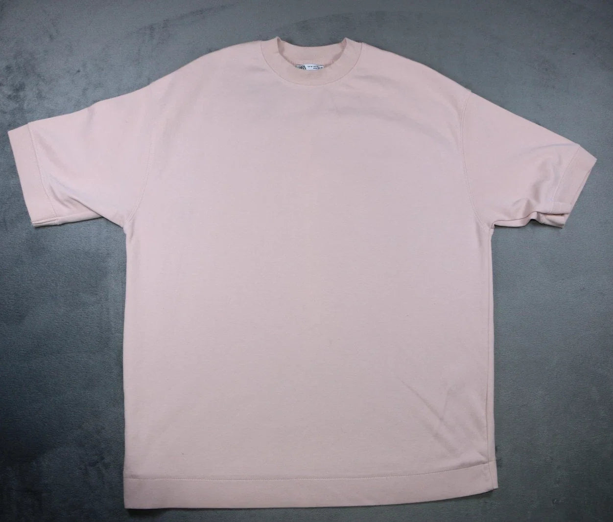 Zara Shirt Mens Medium Pink Crewneck Short Sleeve Soft Cotton Minimalist Tee
