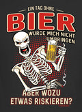 Men's Quote T-Shirt A Day Without Beer Funny Men's Gifts Shirts Black