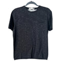 Black Space Dye Pocket Tee Minimalist Stretch T Shirt Size S