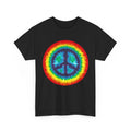 Peace Sign T-Shirt, Hippie 80's Colorful Peace Sign Lovers Women Men Shirt