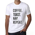 ULTRABASIC men's t-shirt coffee toast nap repetition coffee toast nap repeat