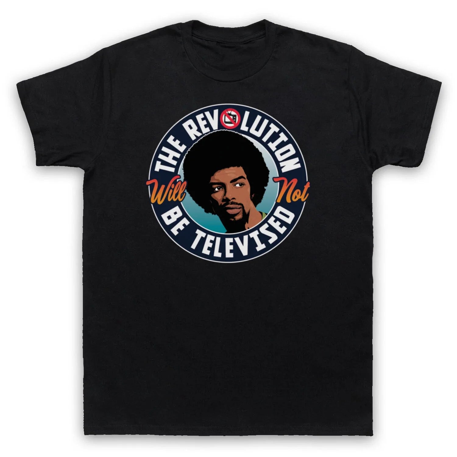 GIL SCOTT HERON UNOFFICIAL THE REVOLUTION NOT TELEVISED MENS & WOMENS T-SHIRT