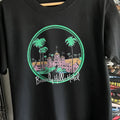 80s Beverly Hills Hotel Sunset Rare T-Shirt Black XXL