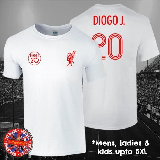 Diego Jota RIP T-shirt Mens Ladies Kids Babies Liverpool