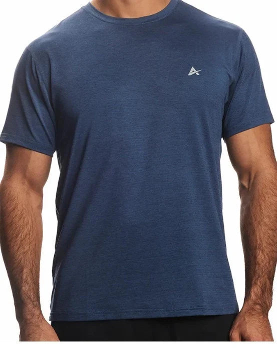 arctic cool mens short sleeves crew neck t shirt navy blue