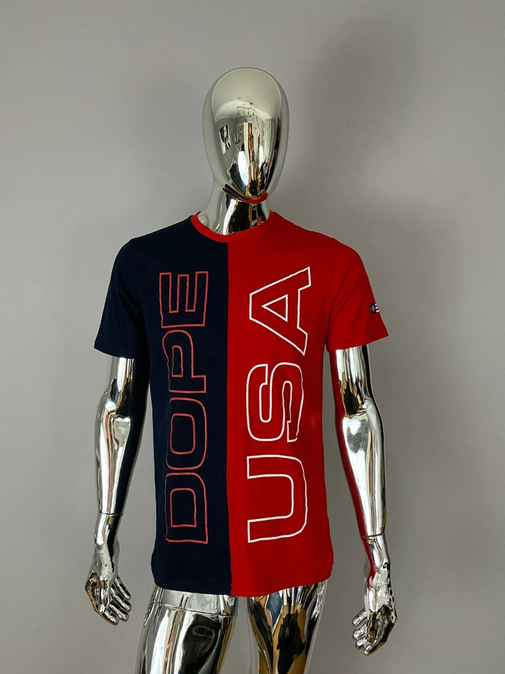 DOPE USA Logo Men Graphic Multicolor T Shirt Size M