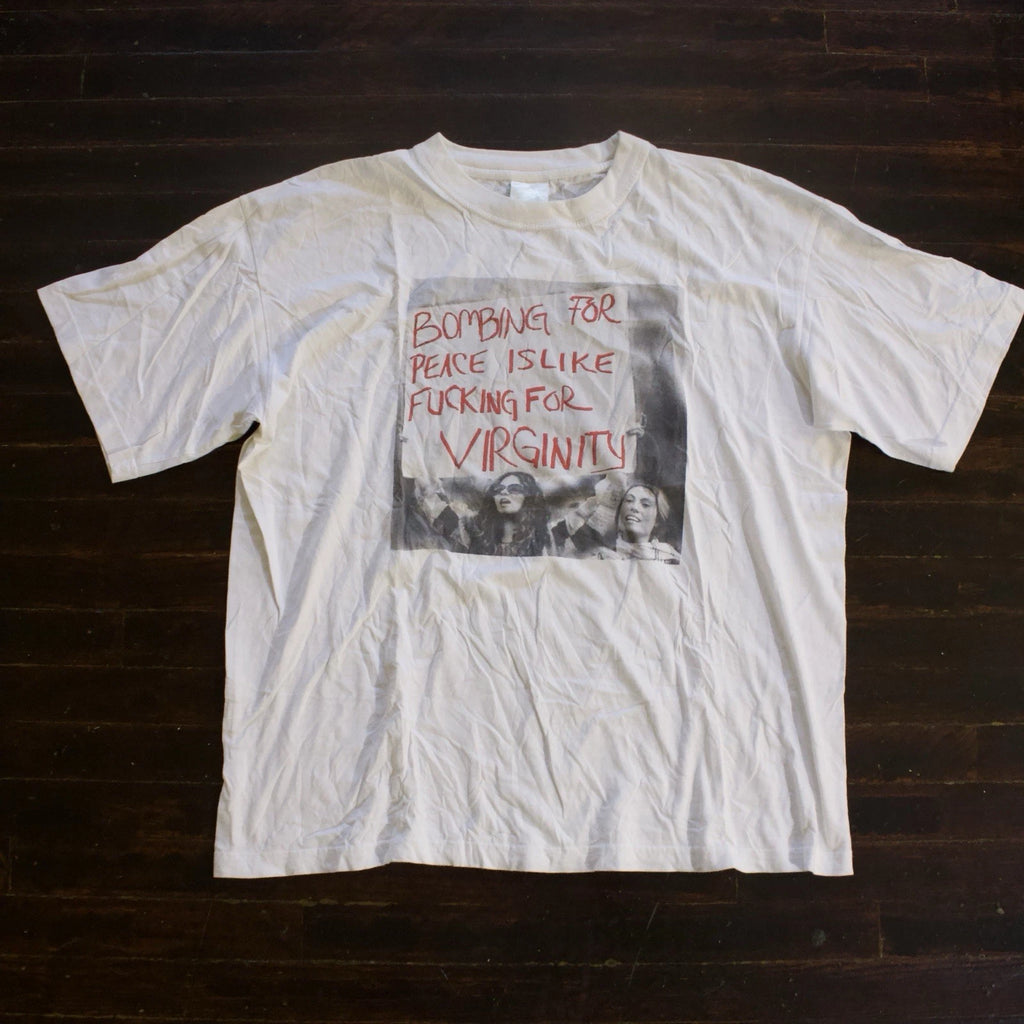 Vintage Political Protest art Tshirt 90s Size XL