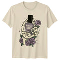 Morally Grey Nail Polish Skeleton Hands Gothic Mens Tee Womens Top Graphic