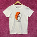 Hugging sushi white Tshirt size medium