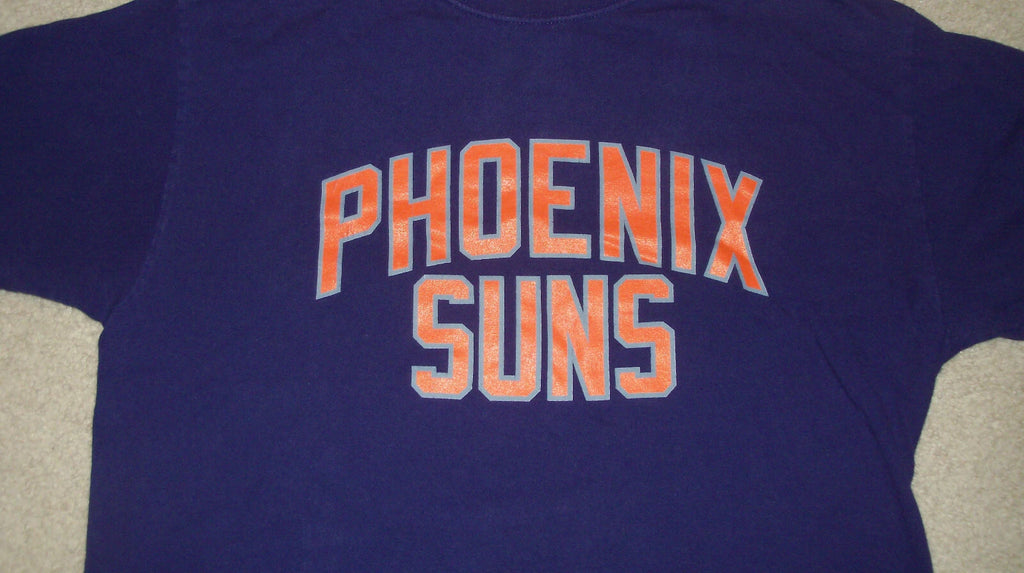 Vintage 90s Classic Simple PHOENIX SUNS NBA Basketball Shirt Size LARGE Mens