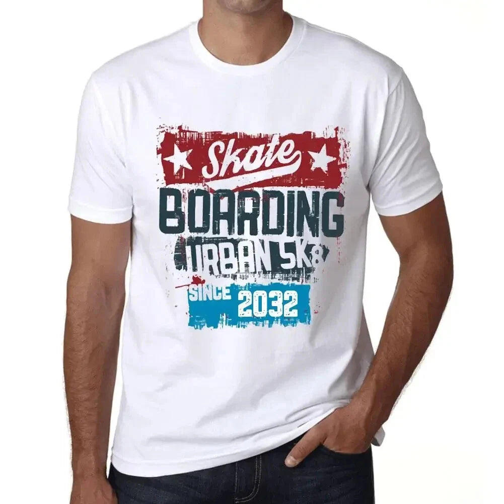 Men's Graphic T-Shirt Urban Skateboard Since 2032 Eco-Friendly Limited Edition