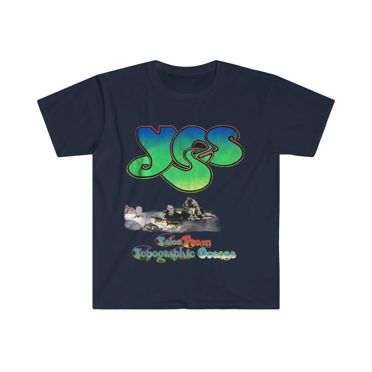 Unisex Soft Cotton T-Shirt. Rock Band. Yes