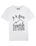 Men's Short Sleeve T-Shirt White, I Will Do It Tomorrow