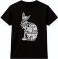 Egyptian Cat T-Shirt Pharaoh Graphic Tee Ancient Egypt Bastet Mythology Gift