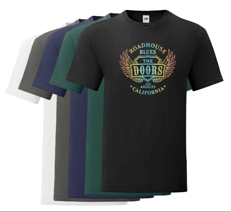The Doors Jim M. black T-Shirt 100% cotton - Psychedelic rock Fan Gift Tee