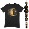 Camiseta Mandala De Luna Creciente Dorada - Boho Bohemio Hippie Sol Hipster