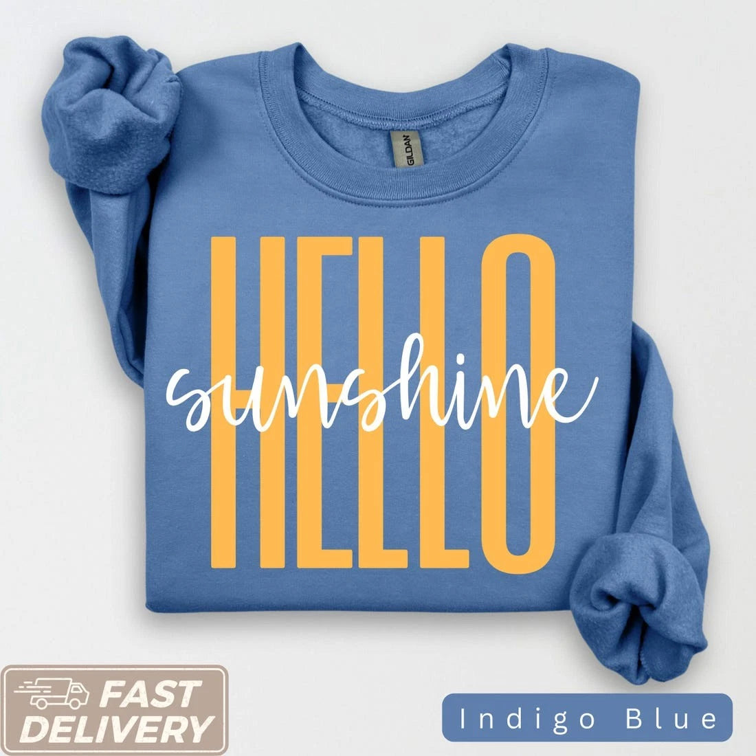 Hello Summer Sweatshirt, Beachy Womens Sweaters, Trendy Summer Crewneck,