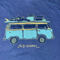 Life is Good Smooth Tee XXL Blue Old School Camper Van Graphic T-Shirt