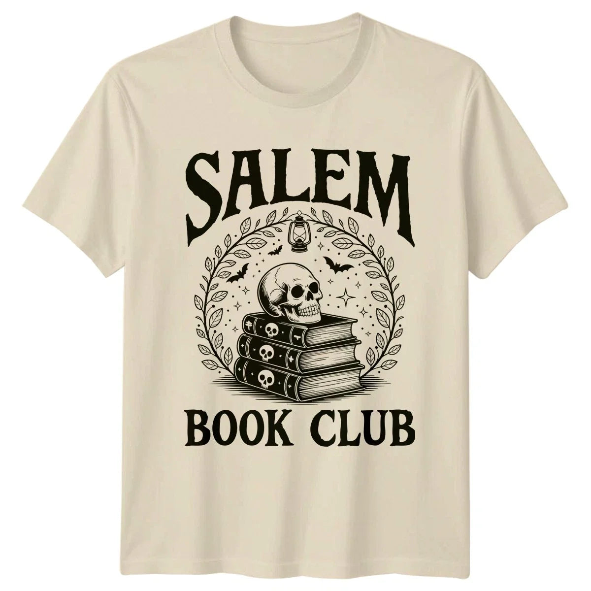 Salem Book Club Gothic Reading Graphic Tee Mens Womens Unisex T-Shirt