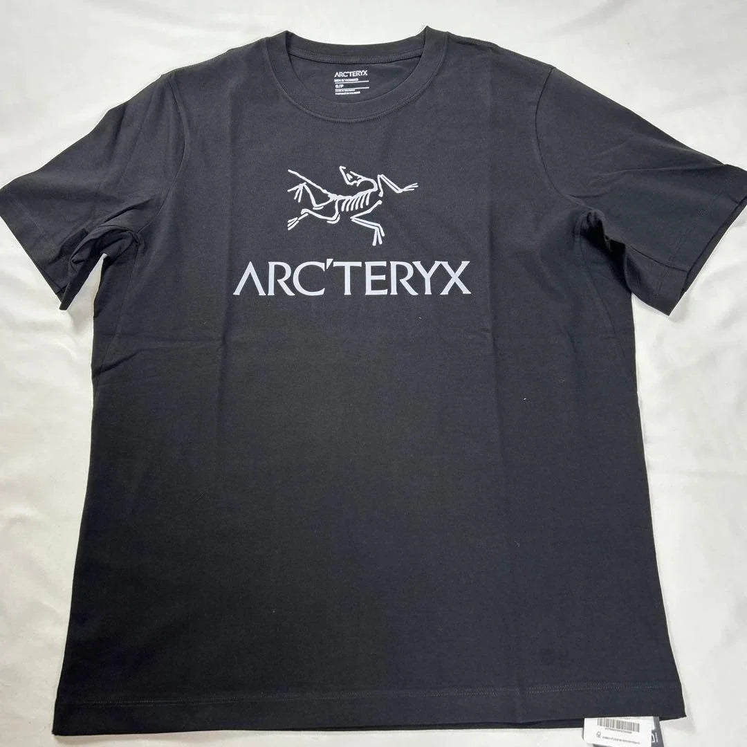 Arc'teryx Arc'Word Logo SS T-Shirt Men's S Black 100% Supima Cotton