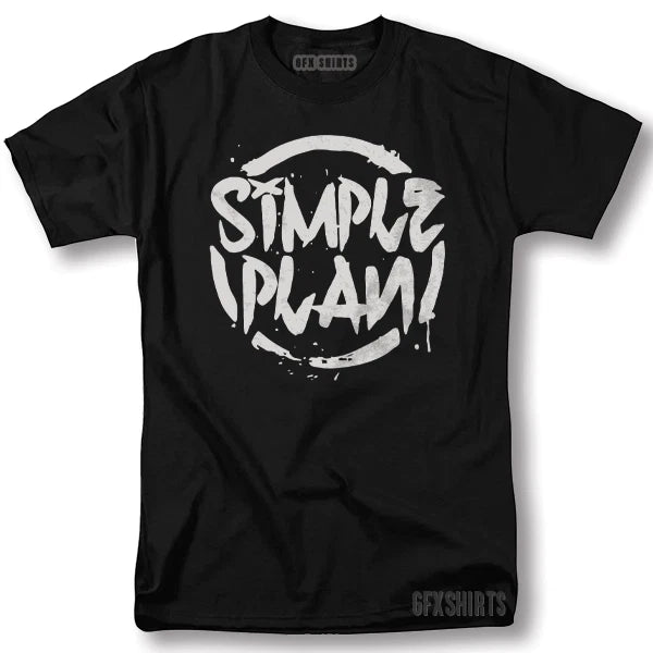 Simple Plan Shirt Rock Concert Promo Tour Vintage Graphic Design T-Shirt