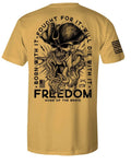 Howitzer Style Men's T-shirt Freedom Military Grunt MFG