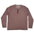 Lucky Brand Shirt Mens XL Red Heather Long Sleeve Henley
