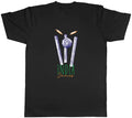 Personalised India Cricket Supporter Men T-Shirt Retro Ball Wicket Stump Fan Tee