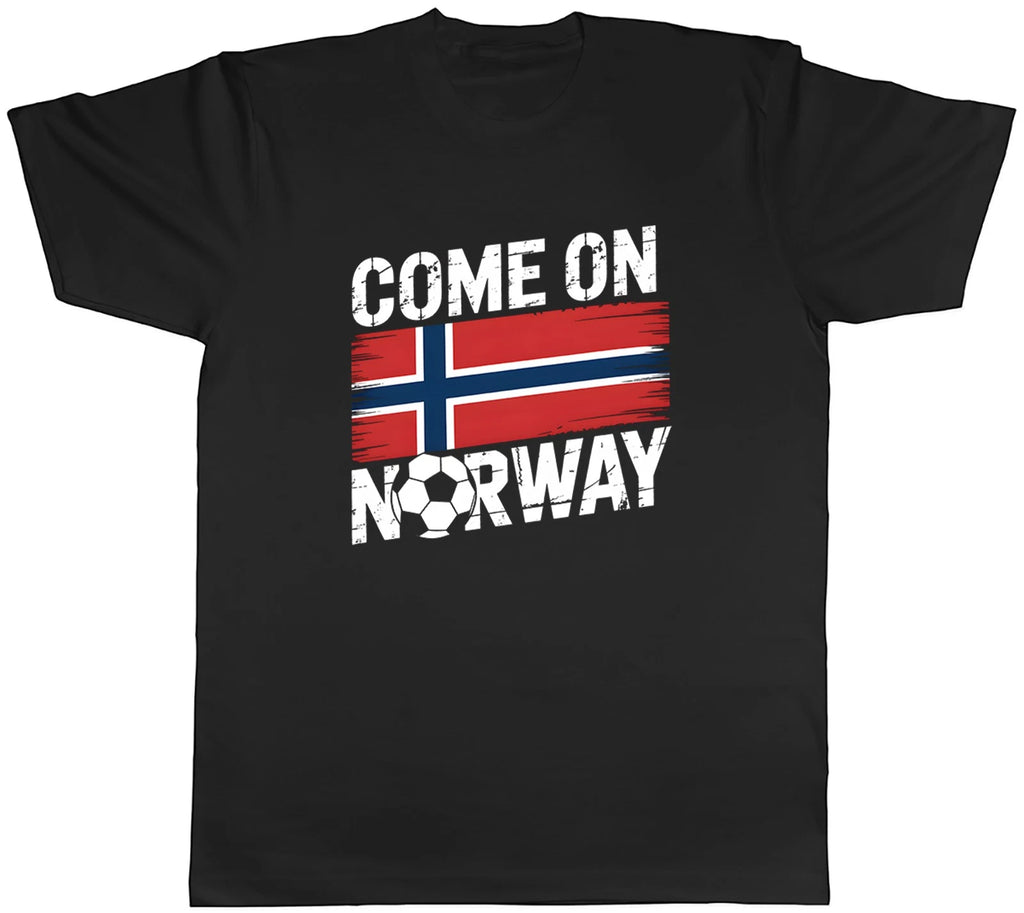 Come on Norway Supporter Football Fan Mens T-Shirt Tee Gift Top
