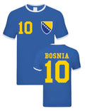 Men's T-Shirt "Bosnia" with desired name + desired number Jersey European Cup statement