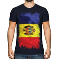 Moldawien Grunge Flagge Herren T-Shirt Moldovan Hemd Fußball Trikot Geschenk
