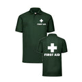 FIRST AID POLO SHIRT  MEDICAL WORKWEAR FIRST AID HEALTH CARE HOSPITAL TOP UNISEX