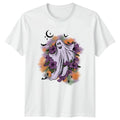 Ghost Floral T-Shirt Halloween Gift For Him And Her