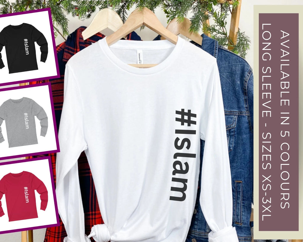 ladies muslim long sleeve shirt #islam minimalist 5 colours sizes XS-XL