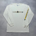 Vintage 2004 Boston Marathon Long Sleeve T Shirt Men's Large White Running Y2K