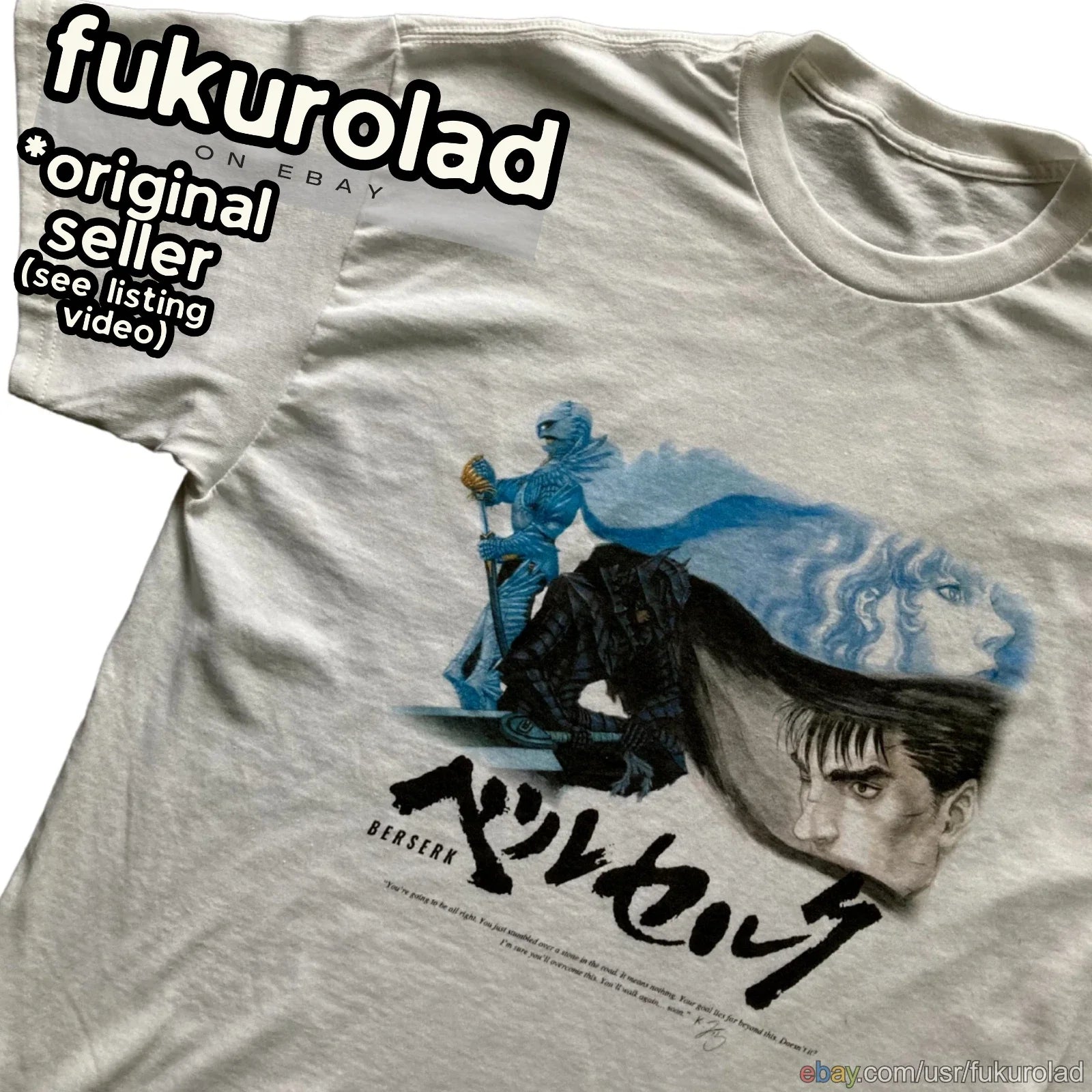 BERSERK GUTS MANGA ANIME UNISEX t shirt griffith - high quality print HAWKxWOLF