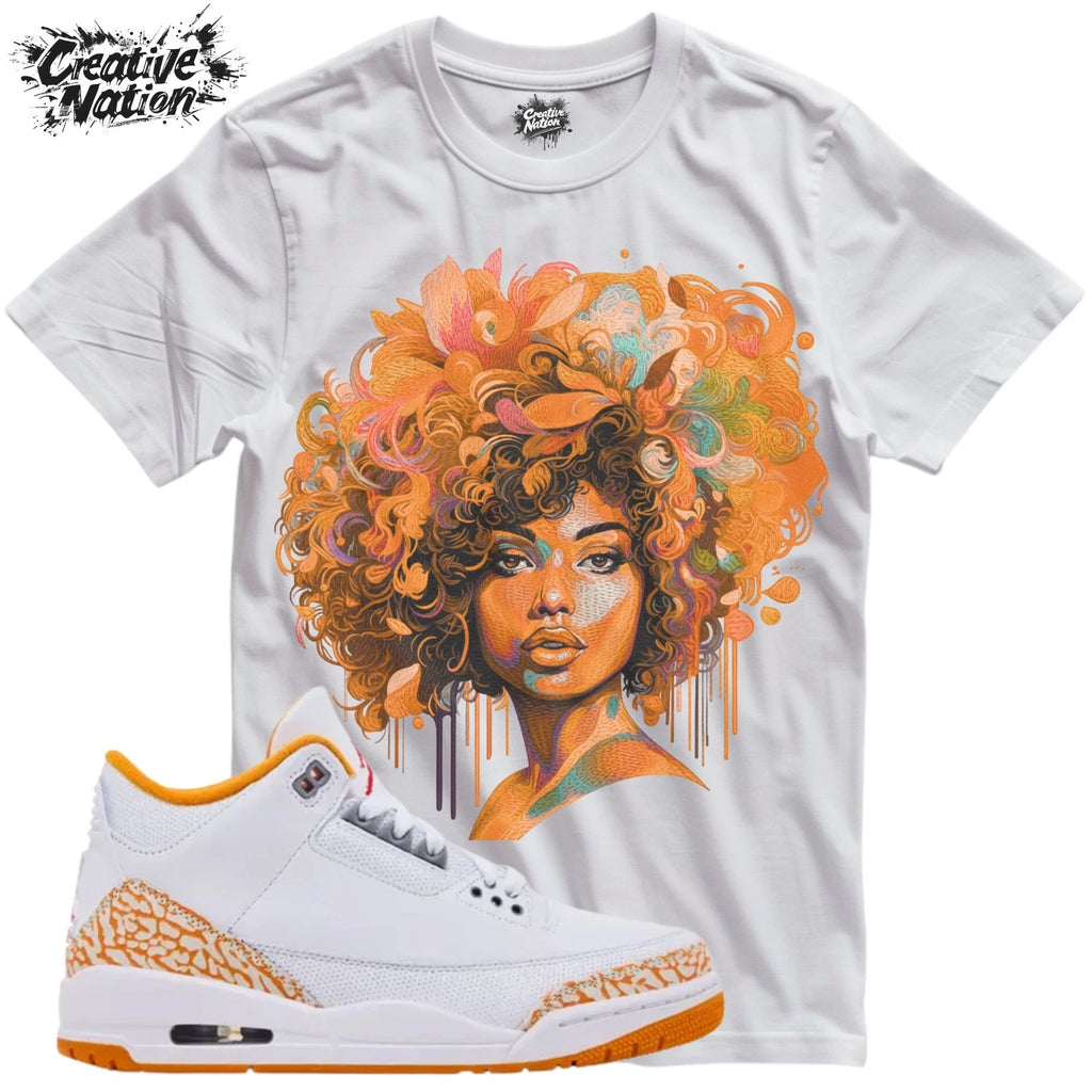Shirt To Match 3 Orange Unisex Tee Sneaker Shirt Afro Shirt
